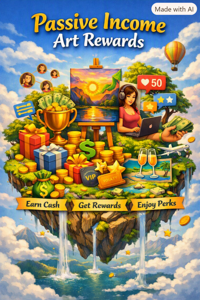 Passive income with rewards and weekly perks 